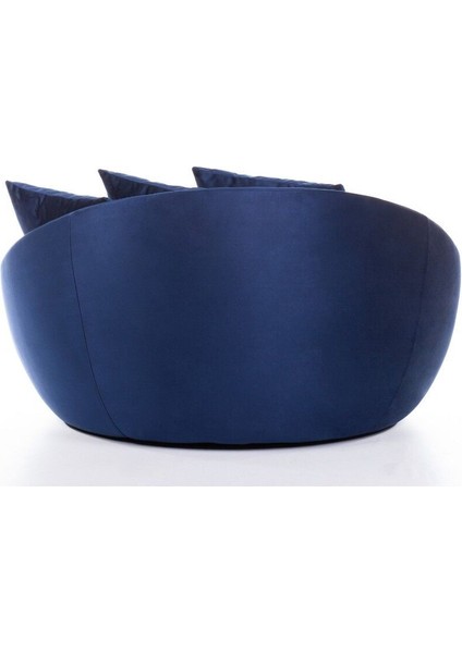 Fotelja Vol2 Mavi Renk Kirlentli Tekli Berjer