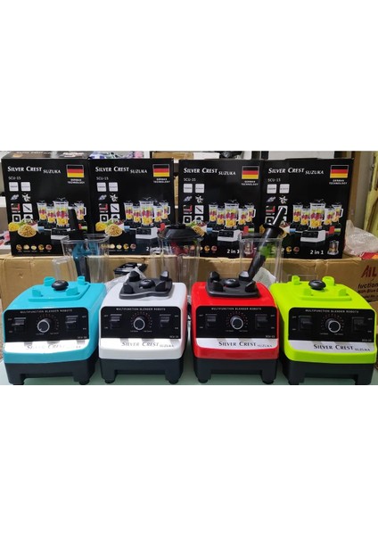 9000W Buz Kırıcı ve Öğütücü, 2,5l Çift Sürahi, Renk Seçenekleri