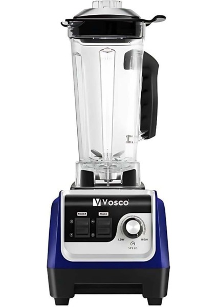 Profesyonel 2l Bar Blender 1600W, Mavi, Yüksek Performansli ve Dayanıklı