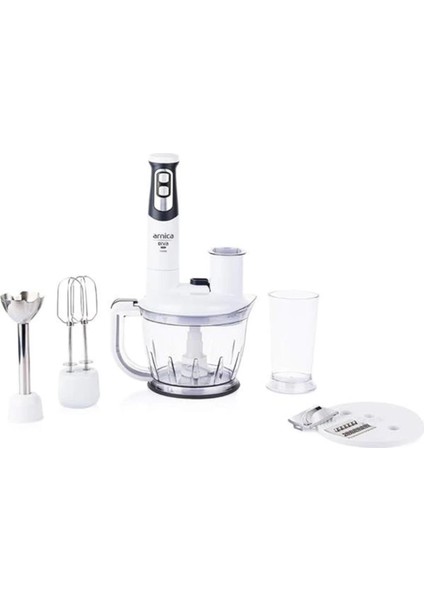 Çok Renkli Diva Pro Rendeli El Blender Seti, Şık ve Kullanışlı Mutfak Ekipmanı