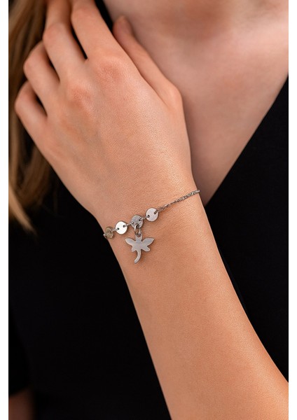 Gümüş Renk Pul Zincir Yusufcuk Asansör Çelik Bileklik - 3616 fiyatları