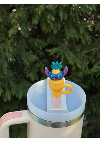 Stitch Termos Aksesuar Pipetli Termos Aksesuarı Pipet Süslemeleri fiyatları