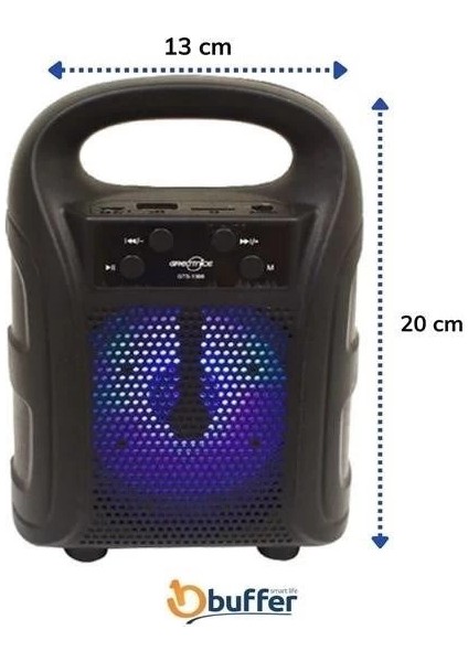 Tutmalı Mini Hoparlör Işıklı Taşınabilir Bluetooth Wireless Radyolu Sd Kart ve USB Girişli Hoparlör modelleri