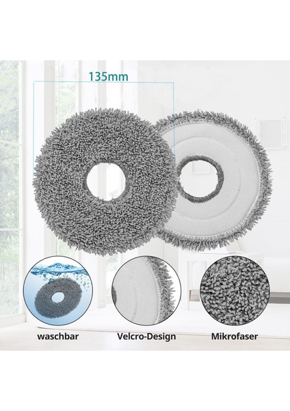 Mi Vacuum X10 PLUS,X20 PLUS,S10 PLUS,S20 Plus Uyumlu 2 Ad.mop Paspas,2 Ad.mop Tutucu Braketi-4 Parça modelleri