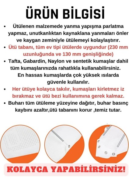 Mavi Yanmaz Yapışmaz Parlatmaz Ütü Altlığı, Ütü Tabanlık modelleri
