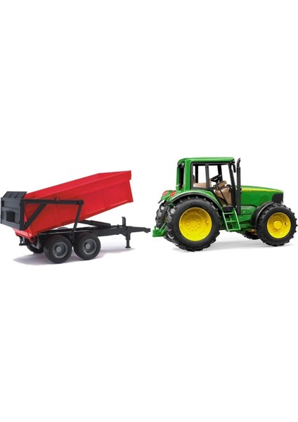 John Deere 6920 Traktör ve Kırmızı Römorku modelleri