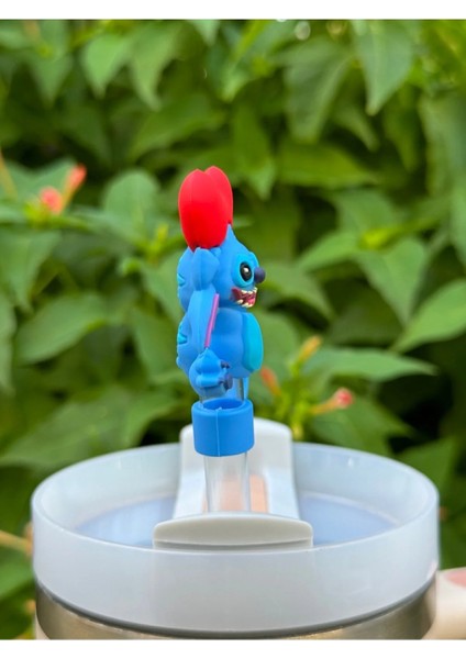Stitch Termos Aksesuar Pipetli Termos Aksesuarı Pipet Süslemeleri fiyatları