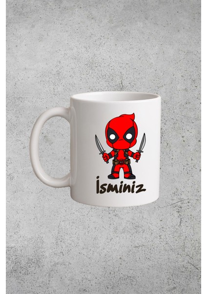 Deadpool Kişiselleştirilebilir Baskılı Kupa Bardak 330 ml
