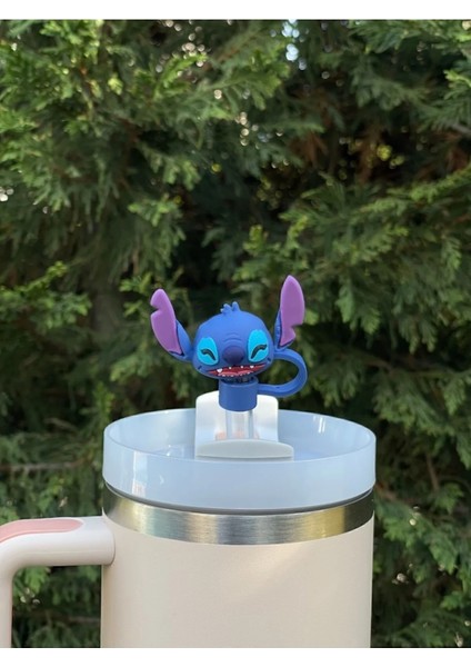 Stitch Termos Aksesuar Pipetli Termos Aksesuarı Pipet Süslemeleri fiyatları