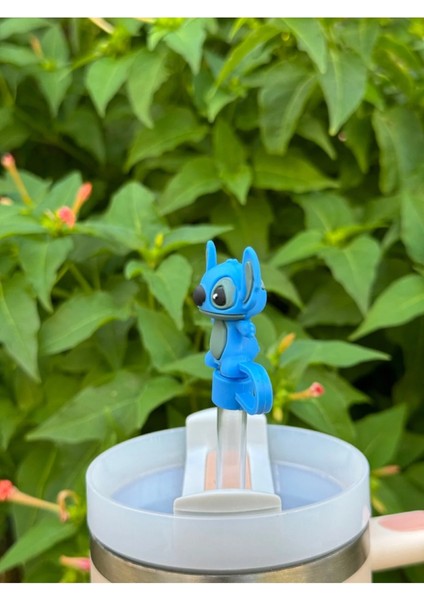 Stitch Termos Aksesuar Pipetli Termos Aksesuarı Pipet Süslemeleri fırsatları