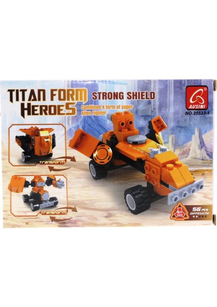 Ausini Titan Uzaylı Savaşçı -1 Strong Shield 56 Parça modelleri