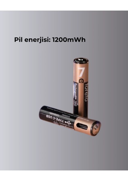 USB Type-C Şarjlı Aaa Lityum Pil | 1.5V Sabit Voltaj, 1000+ Şarj Döngüsü ile Uzun Ömür modelleri