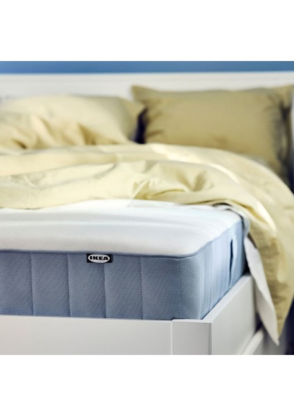 Tek Kişilik Yatak, Açık Mavi, 120X200 Cm, Sert fırsatları