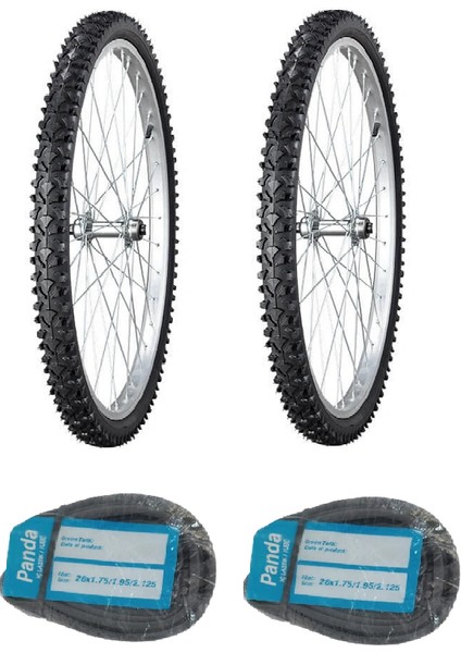 Irc 26 Jant 26X1.95 B56 Bisiklet Dış Lastiği x 2 Adet + Panda Iç Lastik Seti