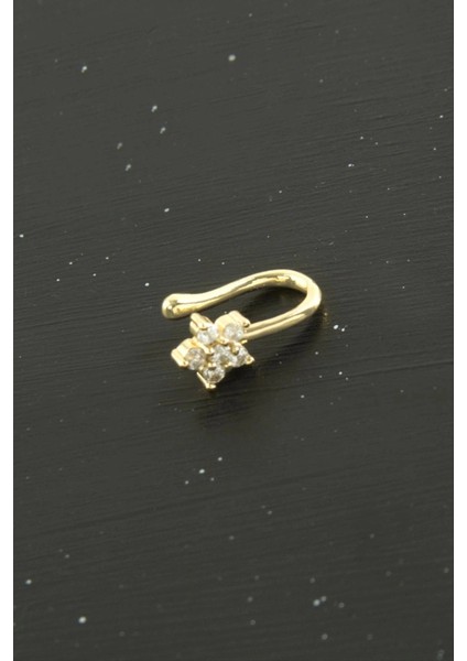 Papatya Tragus Zirkon Taşlı Piercing 1 Adet