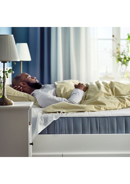 Tek Kişilik Yatak, Açık Mavi, 90X200 Cm, Sert fırsatları