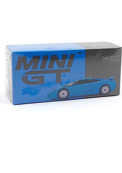 Mini Gt 1:64 Bugatti EB110 Gt Blue Bugatti modelleri