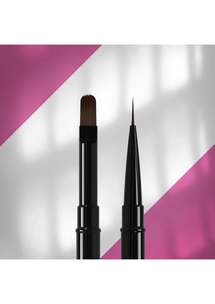 Çift Uçlu Sentetik Nail Art Liner Çizim ve Jel Fırçası 10-11MM Nbe-03/06
