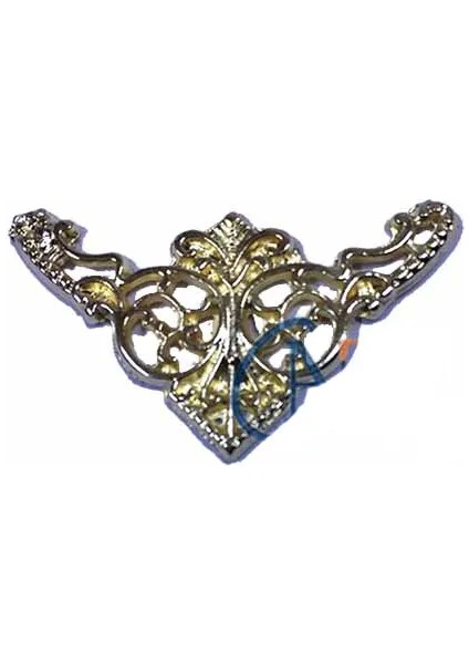 Dekoratif Köşe Süsü, Köşelik - Küçük, 19X34MM, Sarı, 100 Adet - Lisinya