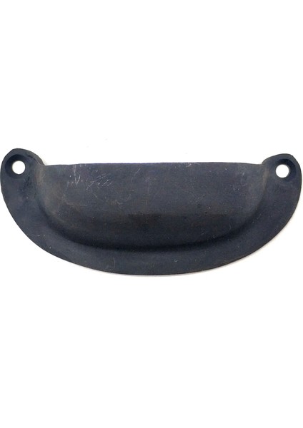 Antika Tarz Dekoratif Pirinç Düz Tas Mobilya Kulbu - 37X87 Mm, Oksit - Lisinya