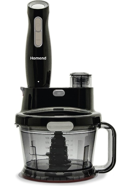 Şık Siyah-Gri Çok Fonksiyonlu Mutfak Robotu 2808H fırsatları