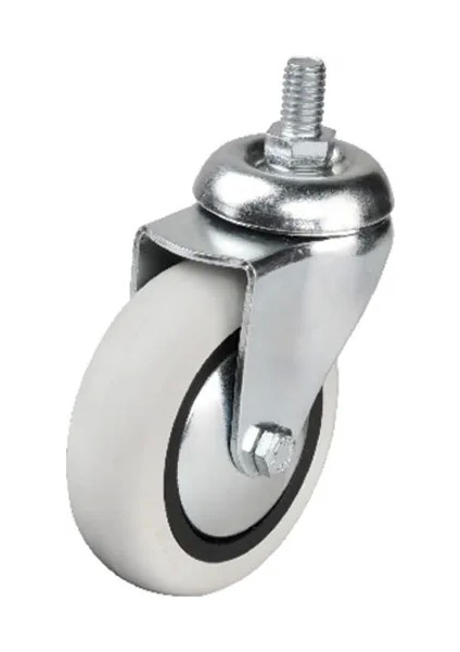 352 - 75X25 mm Pvc Makaralı Vidalı Teker 4 Adet - Lisinya