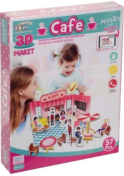 Cafe Maket 3 Boyutlu Puzzle