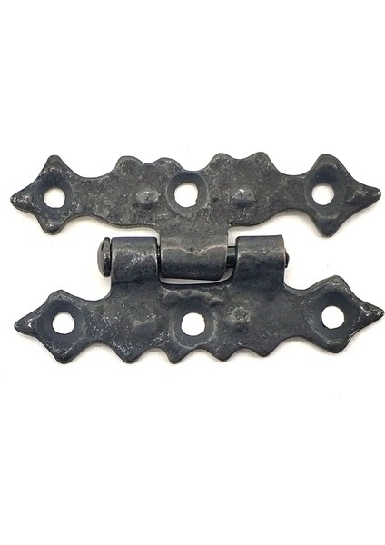 Antika Tarz Dekoratif Pirinç Yıldız Menteşe - 63X36 Mm, Oksit - Lisinya