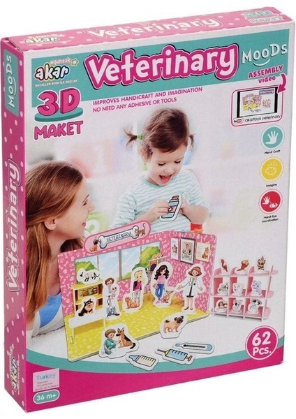 Veteriner Maket 3 Boyutlu Puzzle modelleri