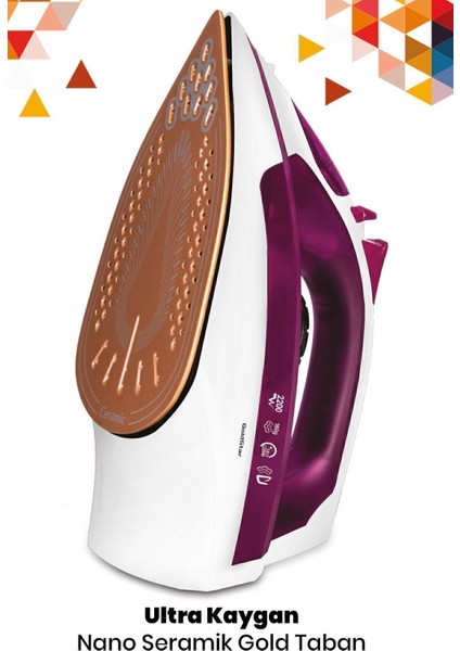 Buharlı Ütü Beyaz ve Mor Renk, Kolay Kullanım, Hızlı ve Etkili Sonuçlar fiyatları