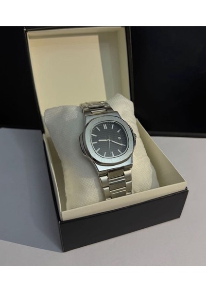 Poedegar Erkek Kol Saati Gümüş Renk Quartz Eşref Tek Model Su Geçirmez