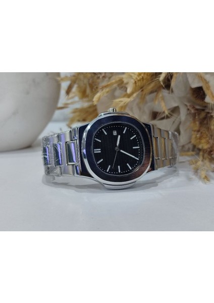 Poedegar Erkek Kol Saati Gümüş Renk Quartz Eşref Tek Model Su Geçirmez modelleri