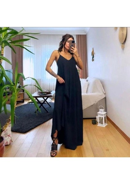 Kadın Ip Askılı Salaş Süprem Kumaş Elbise