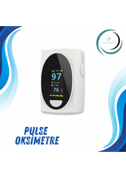 Parmak Tipi Oksimetre Kan Oksijen Nabız Ölçer Pulse Oksimetre