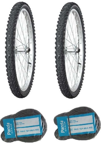 Irc 24 Jant 24X1.95 B1349 Bisiklet Dış Lastiği x 2 Adet + Panda Iç Lastik Seti