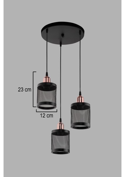 Zotko 3lü Siyah Avize Modern Dekoratif Sarkıt Salon Oturma Odası Cafe Hole Mutfak Yatak Odası fiyatları