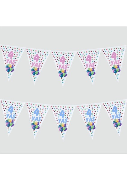 shop 10’lu 4 Yaş Üçgen Flama-Mavi fiyatları