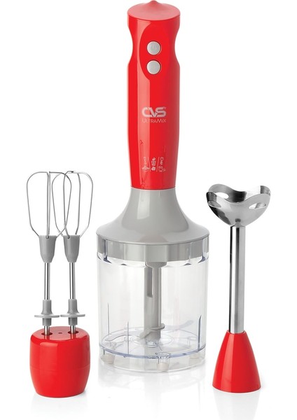 Kırmızı Ultramix Full Blender Seti, Güçlü ve Şık Mutfak Cihazı