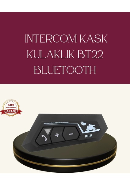 Motosiklet Sürüşleri Için BT22 Kask Bluetooth Kulaklık Mikrofonlu