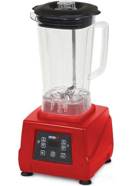 3l Dijital Kapak Sensörlü Kırmızı Blender, Güçlü ve Şık Tasarım