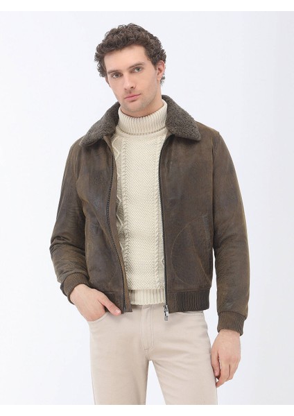 Ekru Yarım Balıkçı Yaka Pamuk Karışımlı Triko Kazak