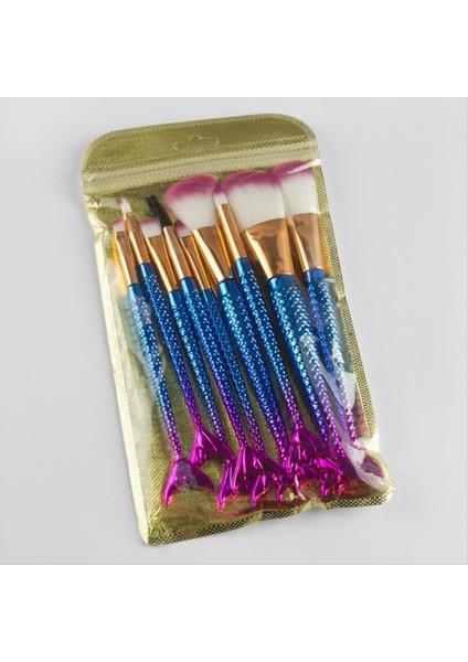 shop Ocean 10LU Balık Makyaj Fırça Seti-Pembe fırsatları