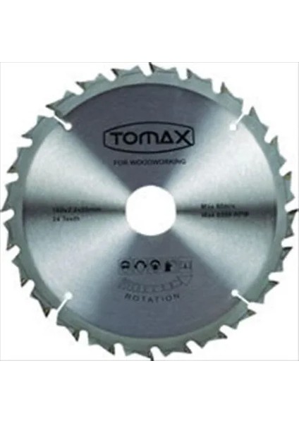 Tomax Sunta Kesme Testeresi (Elmaslı) 185/2 20-30 Göbek 24 T Diş