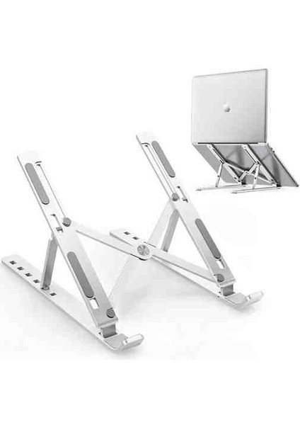 Katlanabilir Alüminyum Laptop Standı - Macbook Notebook Uyumlu