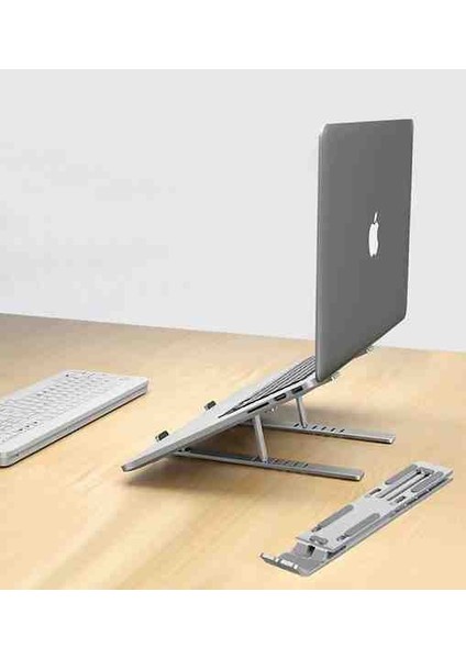 Katlanabilir Alüminyum Laptop Standı - Macbook Notebook Uyumlu modelleri