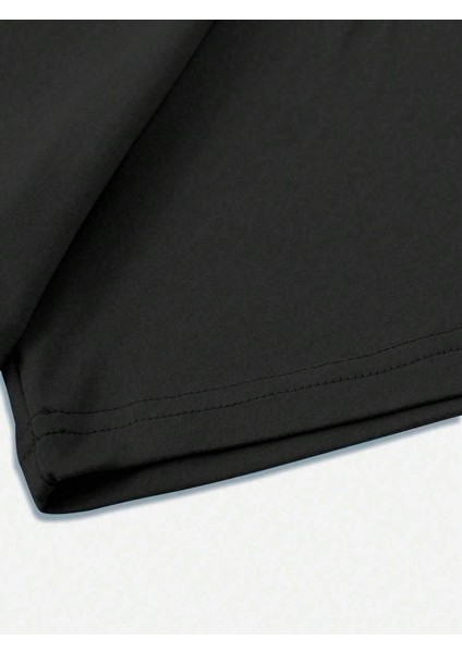 Unisex Pusula Baskılı Oversize T-Shirt