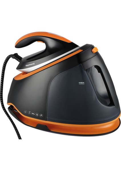 Otomatik Sıcaklık Ayarlı Buhar Kazanlı Ütü Siyah Turuncu, Kolay ve Güçlü Kullanım fırsatları