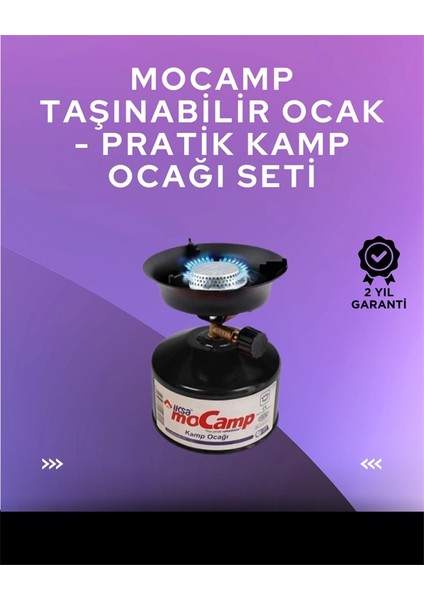 Hafif ve Kompakt Tasarımlı Taşınabilir Kamp Ocağı – Ergonomik Kullanım