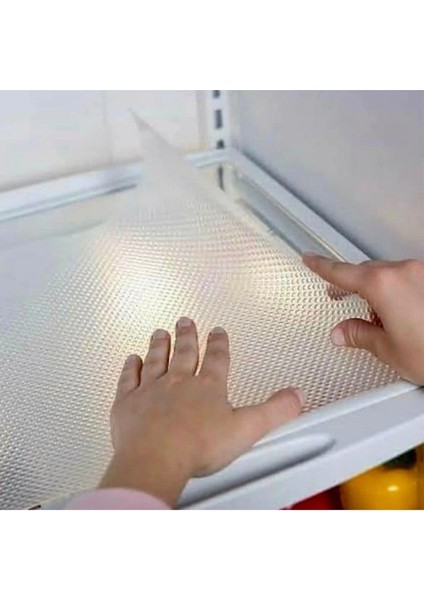 Mutfak Dolabı Çekmece Kaydırmaz Raf Örtüsü Şeffaf, Suya Dayanıklı, Kesilebilir Pvc 45X300 cm modelleri