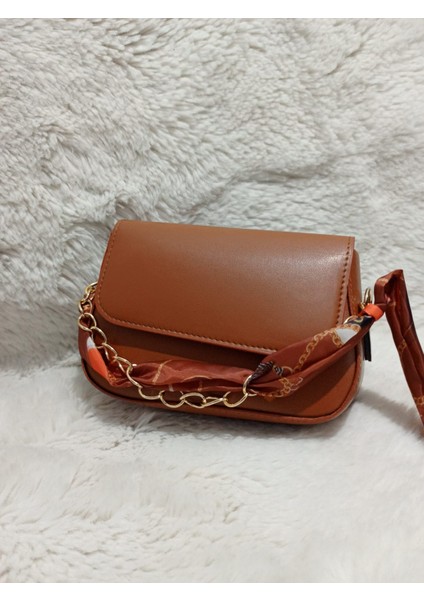 Zincir Fular Desenli Ayarlanabilir Çapraz Omuz Çantası